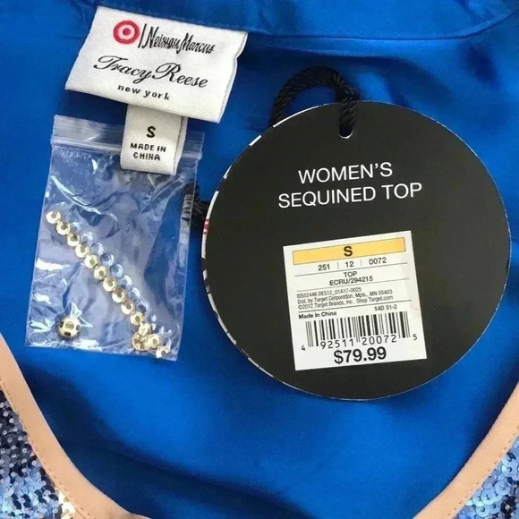 Tracy Reese Newman Marcus Sequined Blouse … - Picture 6 of 6